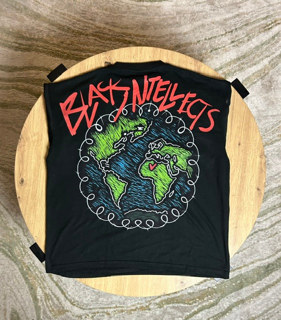 Black N'Tellects Worldwide Oversized T(Black)